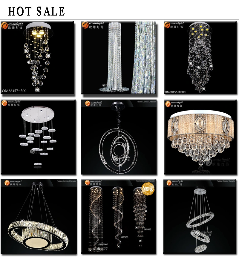 Contemporary Crystal Chandelier Hanging Drop Lighting (ODF9526/30)