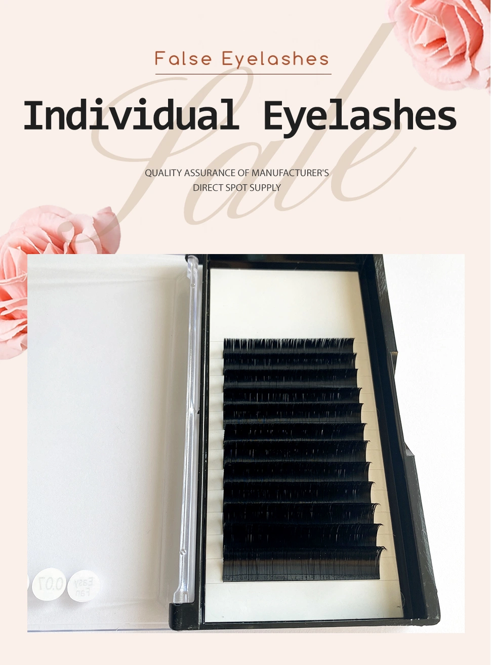 Individual Eyelashes Tray Lash Extensions Silk Eyelashes Individual Eyelash Extensions