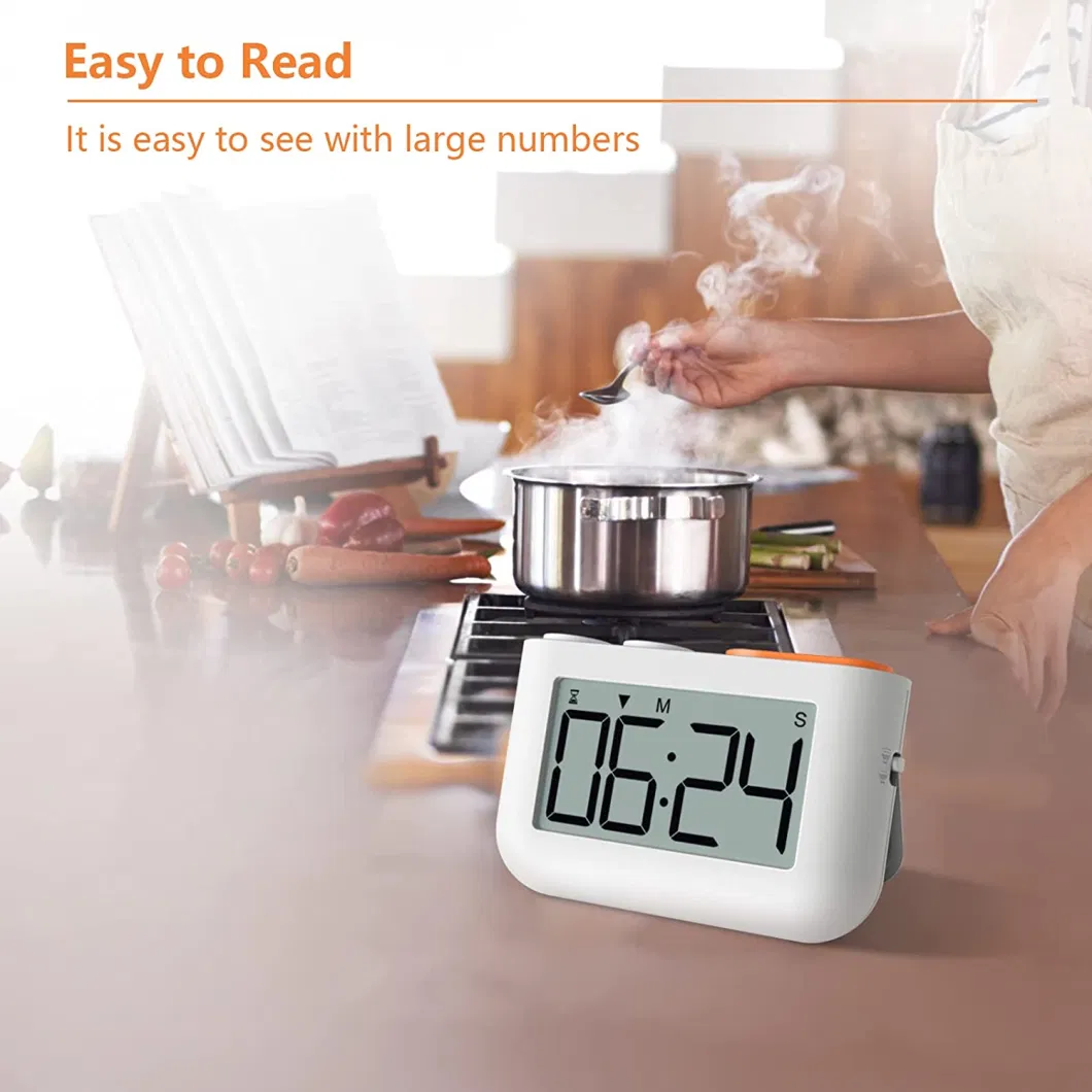 Promote Gift ABS Plastic Kitchen Cooking Timer with Adsorption Magnet