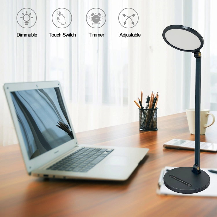 LED Table Light Aluminum Eye-Caring Desk Lamp Super Bright 860lm Reading Lamp