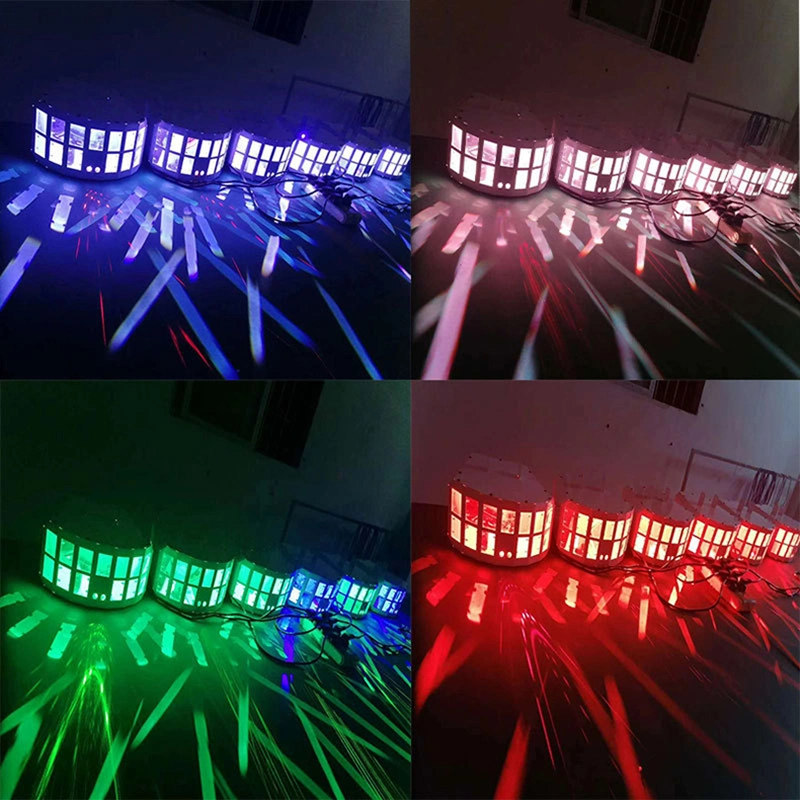 New 50W Double-Layer LED Butterfly Light Bar KTV Rotating Ambient Beam Stage Lighting