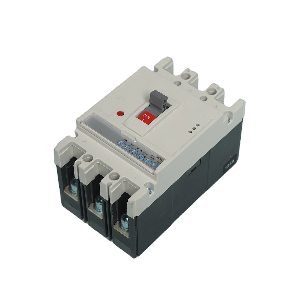 Four Phase 250A Full Silver Point Electronic MCCB Protection Against Overloads and Short Circuits