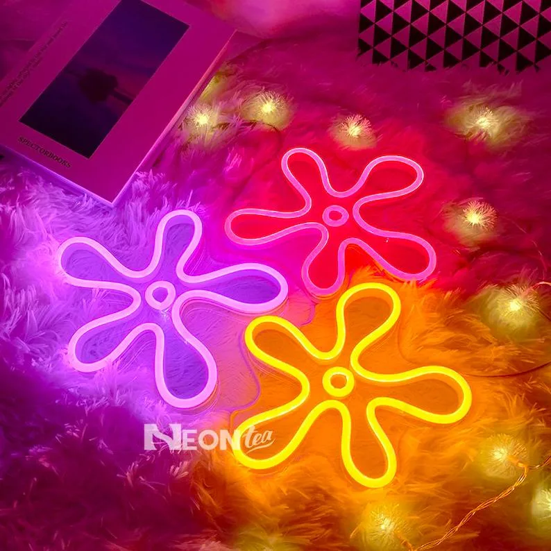 Glodmore2 Custom Outdoor Indoor Flower Neon Sign for Home Bar Lights