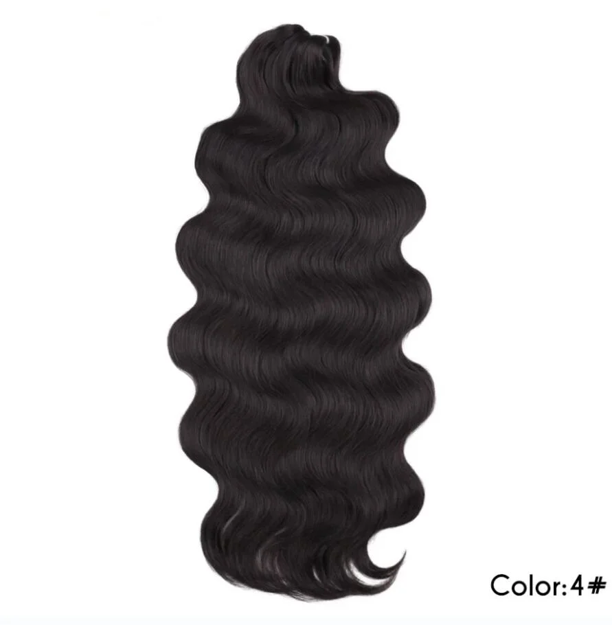 Wholesale Synthetic 24inch Body Wave Crochet Soft Long Hair Goddess Braids Hair Natural Wave Ombre Blond Hair Extensions