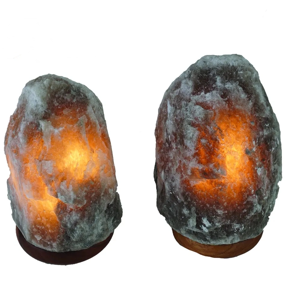 2023 Decorative Grey Stone Natural Air Fresher Sauna Himalayan Salt Lamp