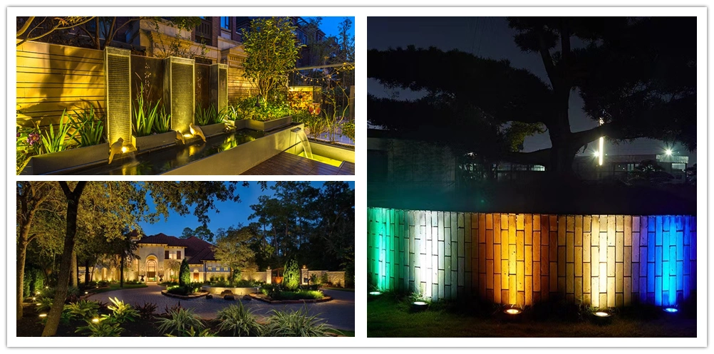 Warm White LED Outdoor Landscape Lighting 2700K to 5000K LED Garden Accent Lighting