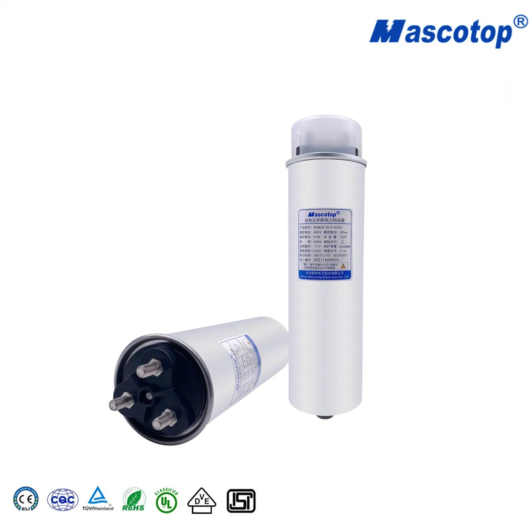 Bsmj/Bcmj/Bgmj 1-50kvar Mascotop Brand Self-Healing Low Voltage Shunt Power Capacitor with High Quality Used in Distribution Cabinet