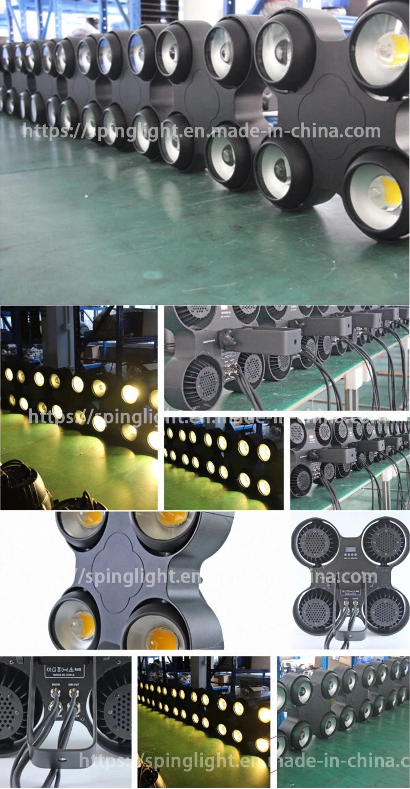 IP65 4 Eyes LED Blinder Lights 400W COB Cool and Warm White for DJ Disco Party Stage Light