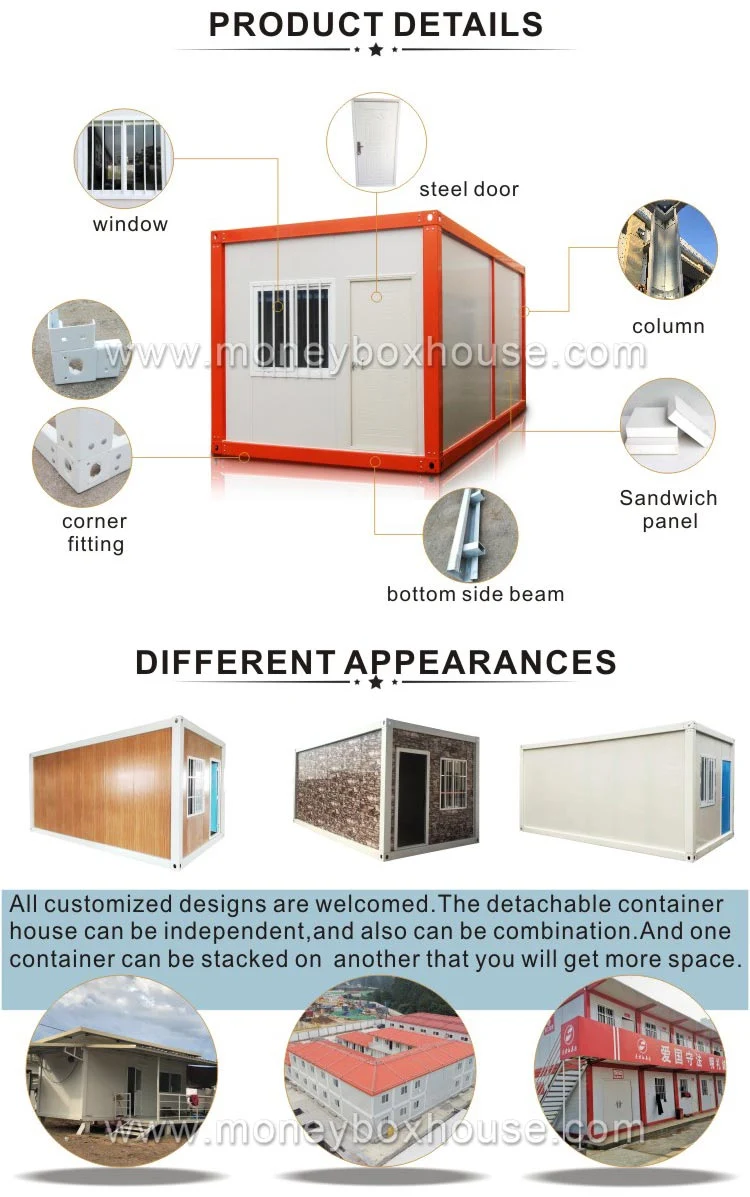 20FT Metal Mobile Prefab Modular Retail Container Store Philippines