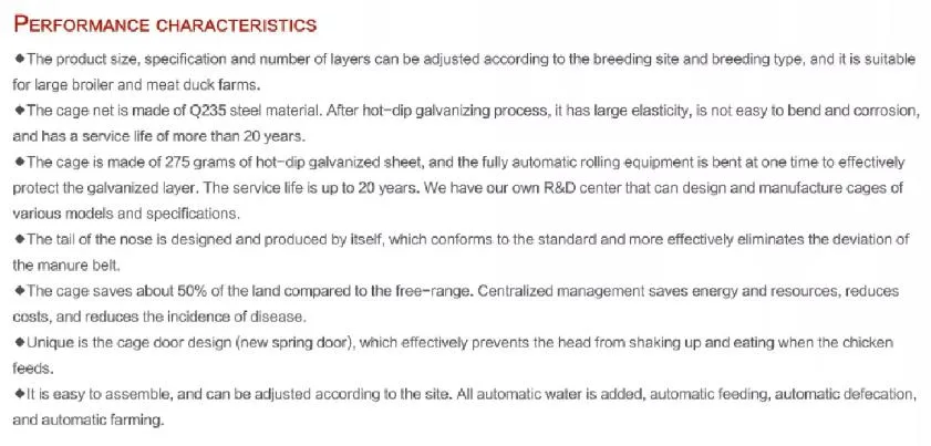 Animal Husbandry Poultry Equipment Good Price Animal Husbandry Poultry Breeding Equipment Used for Poultry/Chicken/Goose/Cattle with Lighting System