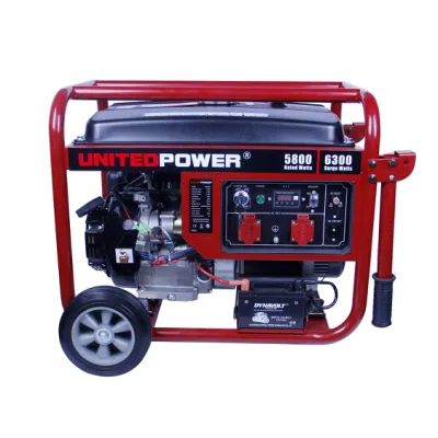 14HP Engine 7kVA Home Use Petrol Generator with Handle &amp; Wheels