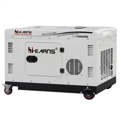 Power Alternators Portable Electric Silent 10kw Dg14000se Single Phase Silent Type Air-Cooled Generator with AVR System