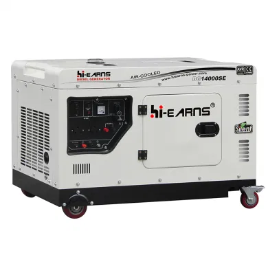  Power Alternators Portable Electric Silent 10kw Dg14000se Single Phase Silent Type Air-Cooled Generator with AVR System