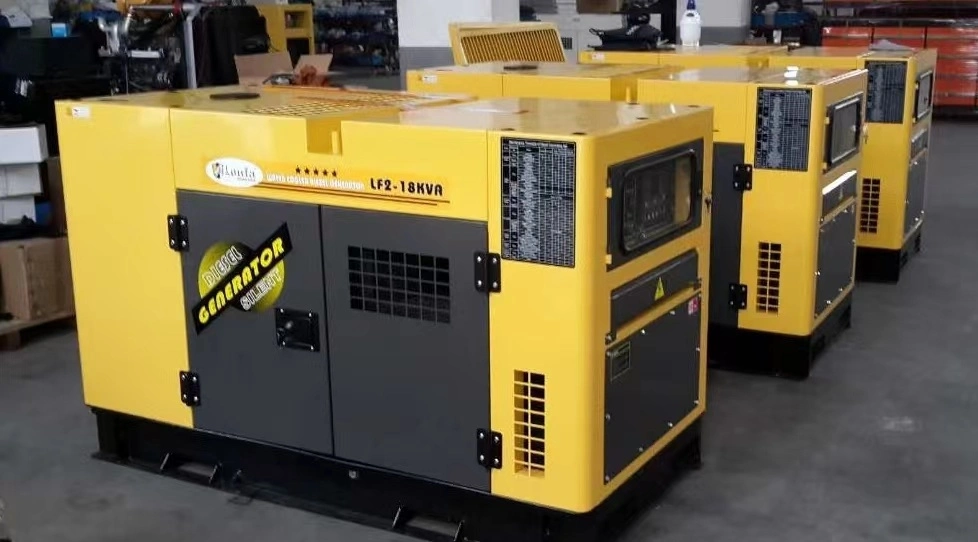 10kw 10kva 10000watt 12kw 12kva 12000watt Air-cooled Yellow Small Silent Diesel Generator with AVR System