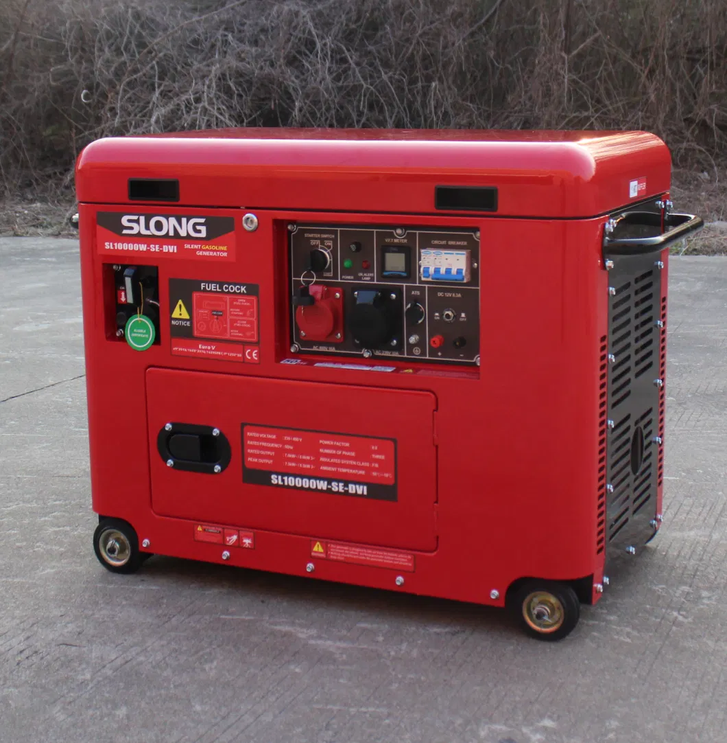E. Slong Brand Standby Power Electric Super Silent Gasoline Generator 8kw