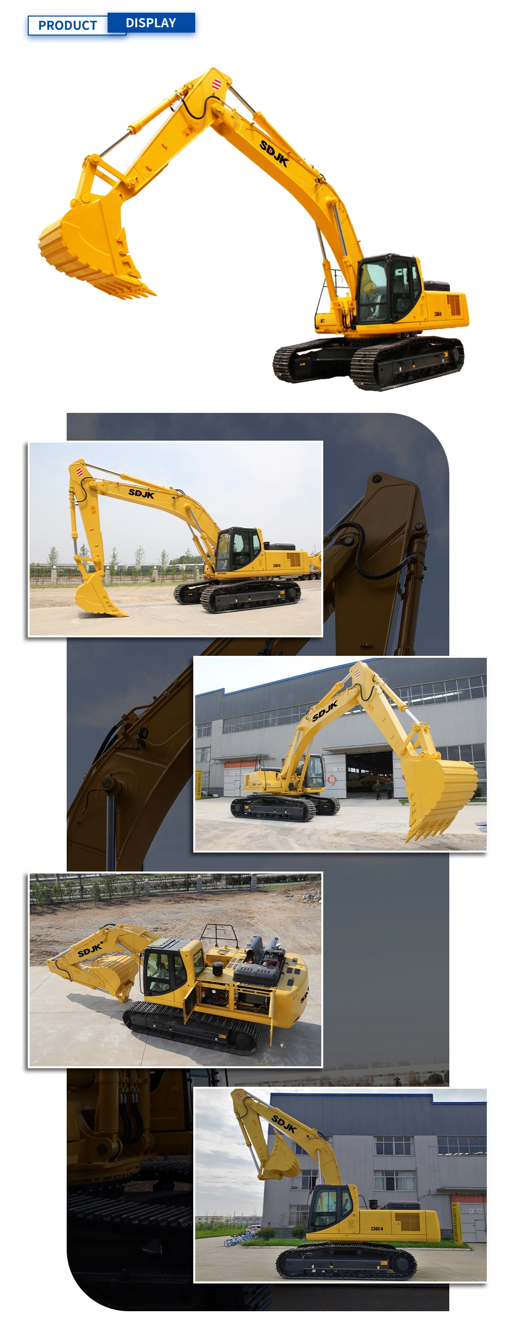 Road Construction Hydraulic Rock Auger Drill / Crawler Excavator Ground Driller with Hammer Ripper Auger