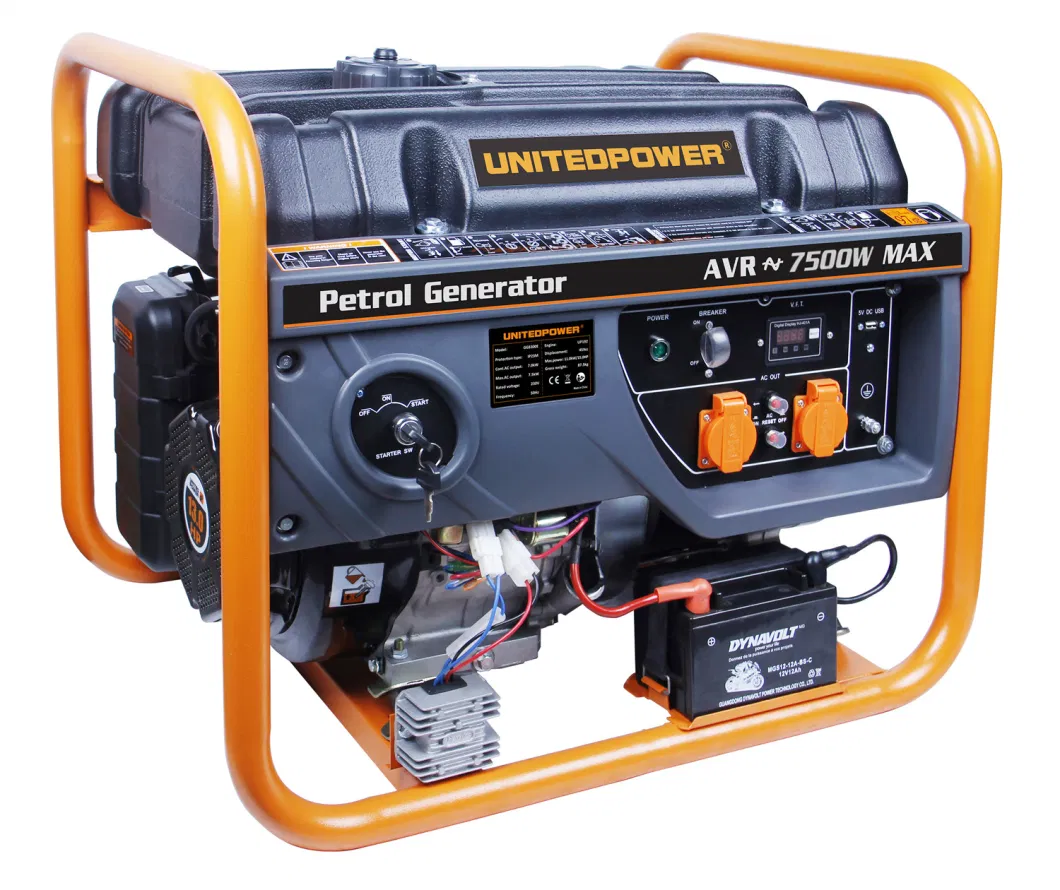 Single and Three Phase Air-Cooled Engine and 15HP Petrol Gasoline Generator with United Power
