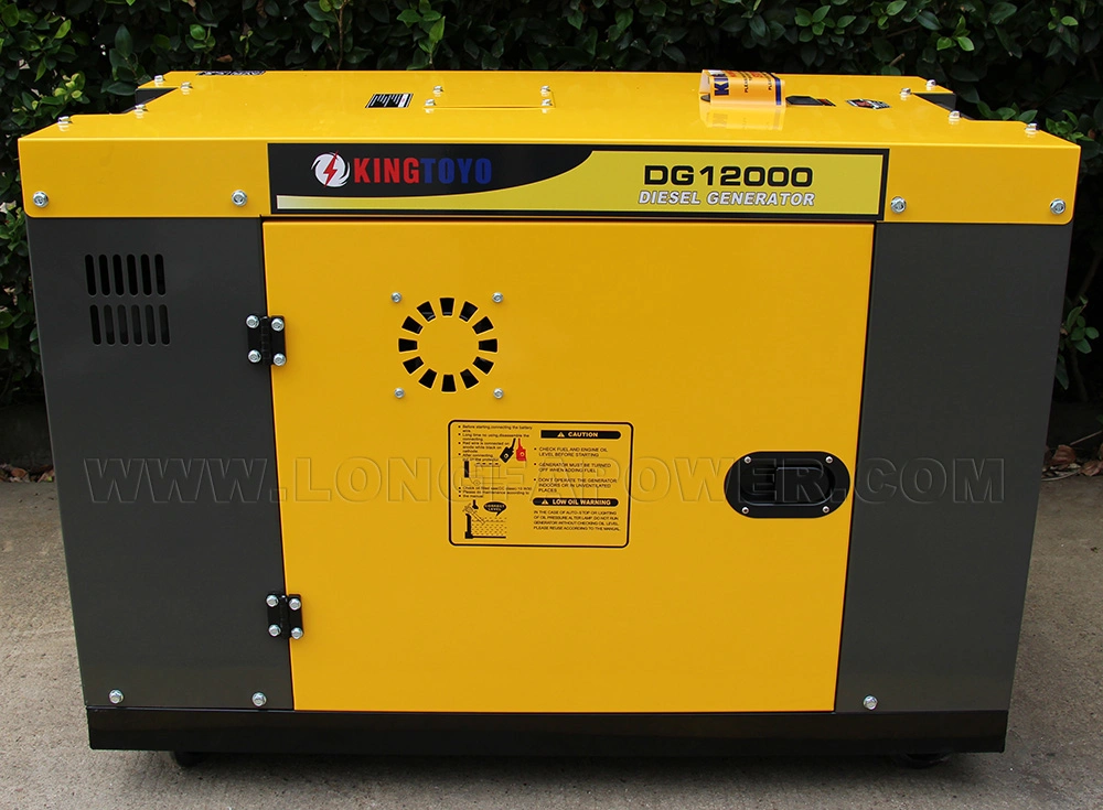 10kw 10kva 10000watt 12kw 12kva 12000watt Air-cooled Yellow Small Silent Diesel Generator with AVR System