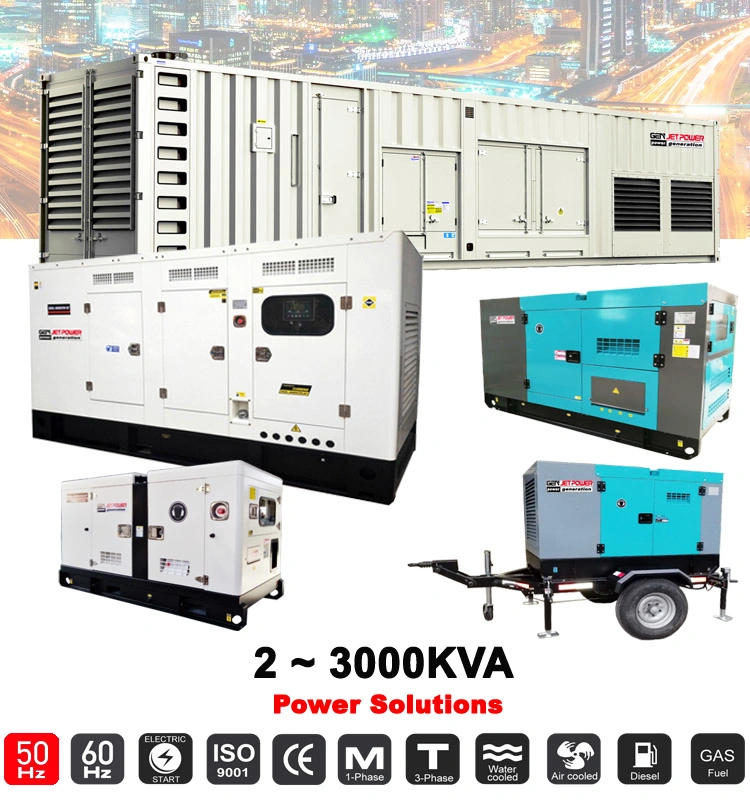 50Hz 60Hz Water Cooled 60kVA 75kVA 80kVA 100 kVA Sound Proof Silent Diesel Generators Parts