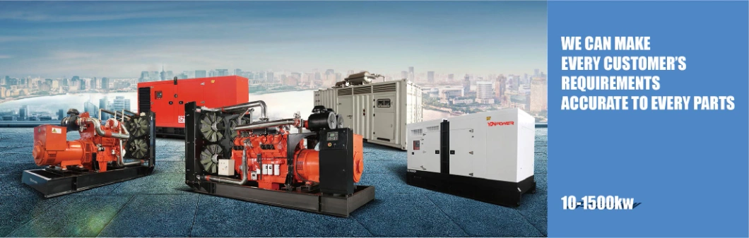 100kw 150kw 200kw 300kw 400kw 500kw 1MW Gas Generator Set Open Type Silent Type CNG/LNG/Natural Gas Power Genset Generator/Biogas Generator