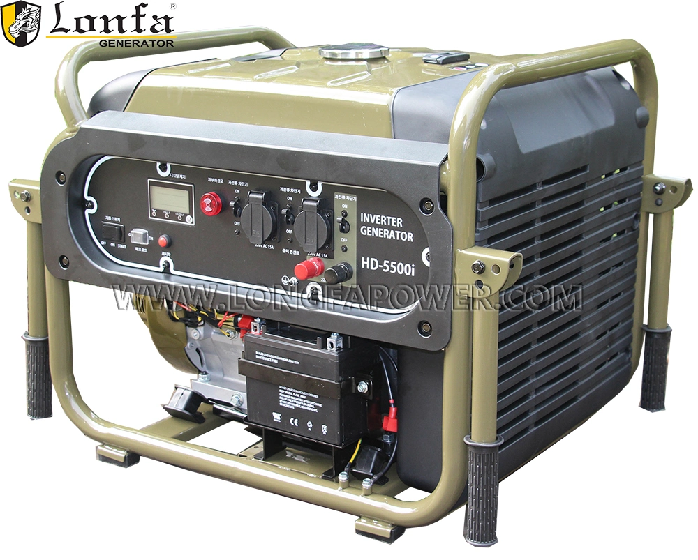 3kw 3K 5kw 5kVA 6.5kw 6.5K 7kVA 8K Air Cooled Resistant Brushless Power by Hondaengine 15HP Portable Silent Military Thd&lt;3% Inverter Petrol Gasoline Generator