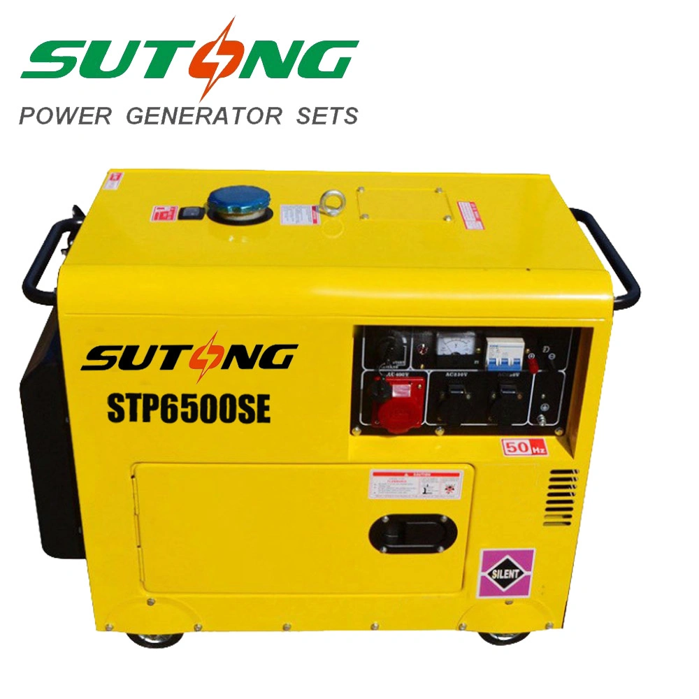 12V 8.3A 7.5kVA Small Portable Soundproof Diesel Generator 6.0kw 13HP Diesel Engine Silent Diesel Generator for Home Garden Camping Party Use