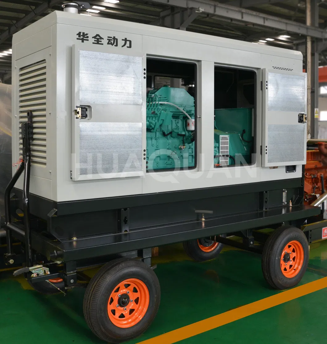 60kw 75kw 120kw 150kw Water Cooled Mobile Trailer Type Low-Noise Diesel Generator Price with Dk-Cummins Engine