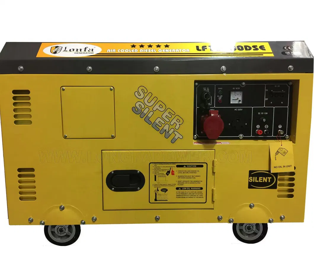 10kw 10kva 10000watt 12kw 12kva 12000watt Air-cooled Yellow Small Silent Diesel Generator with AVR System