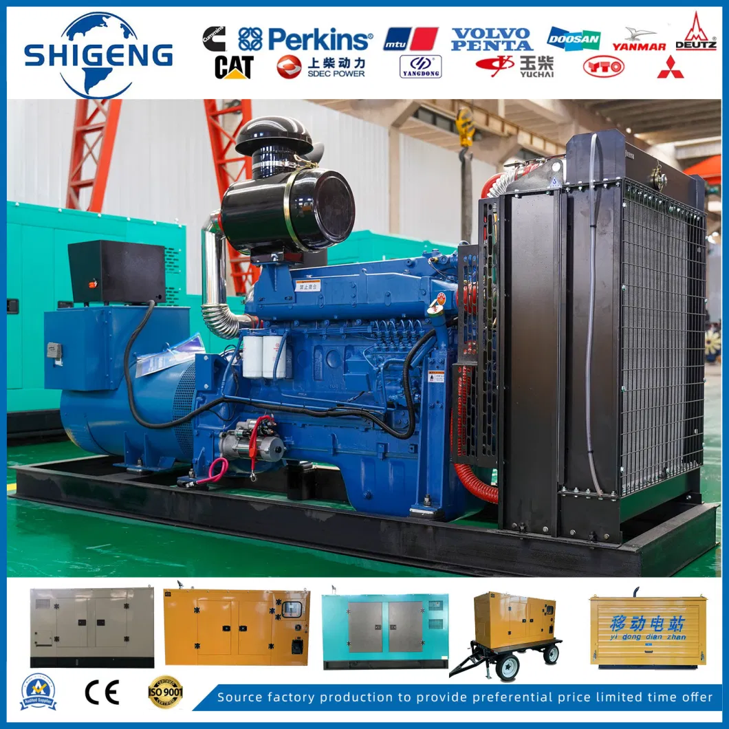 Water Cooled Open 375kVA 300kw Diesel Electric Generator by Ricardo for Hospital/Animal Husbandary/Hotel
