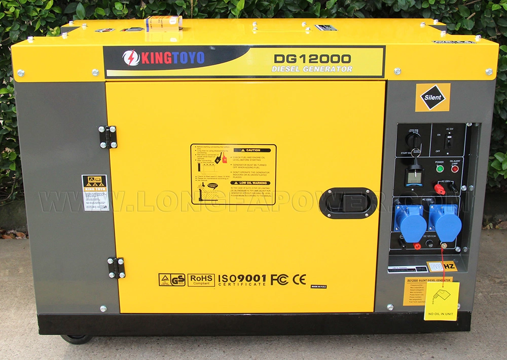 10kw 10kva 10000watt 12kw 12kva 12000watt Air-cooled Yellow Small Silent Diesel Generator with AVR System