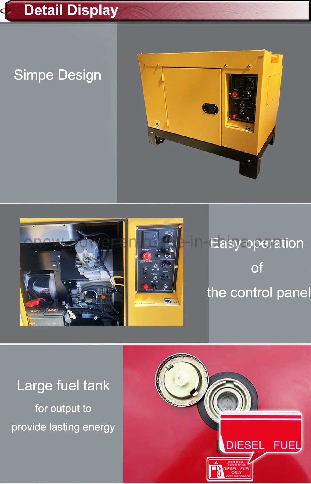 Hot Sale! Diesel Generator Portable 5kVA 5kw 5.5 Kw 5.5kw Engine F188 Portable Small Size Diesel Wind Natural Gas Tower Lights Inverter Genset Price