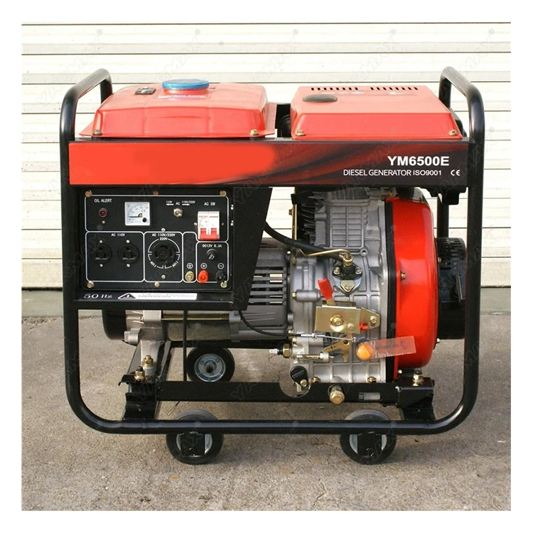 Portable 186fa 186f Benzin Generator PE Benzina 220V 220 Volt 5kw 5.5kw Diesel Engine Generator