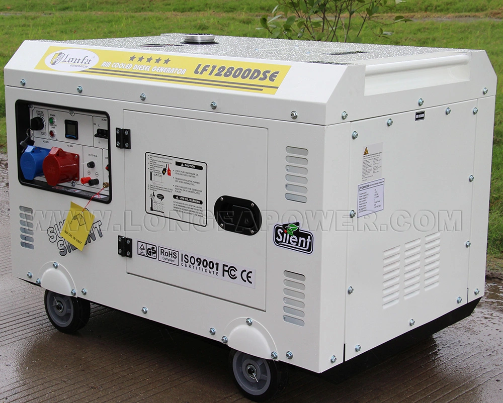 10kw 10kva 10000watt 12kw 12kva 12000watt Air-cooled Yellow Small Silent Diesel Generator with AVR System