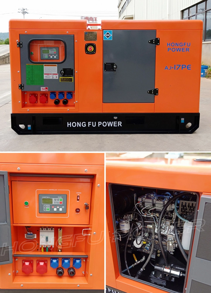 7kw 10kw 12kw 16kw 22kw Perkins Cummins Engine Powered Canopied Portable Diesel Electric Power Generator with CE Alternator for Home / Commercial Use
