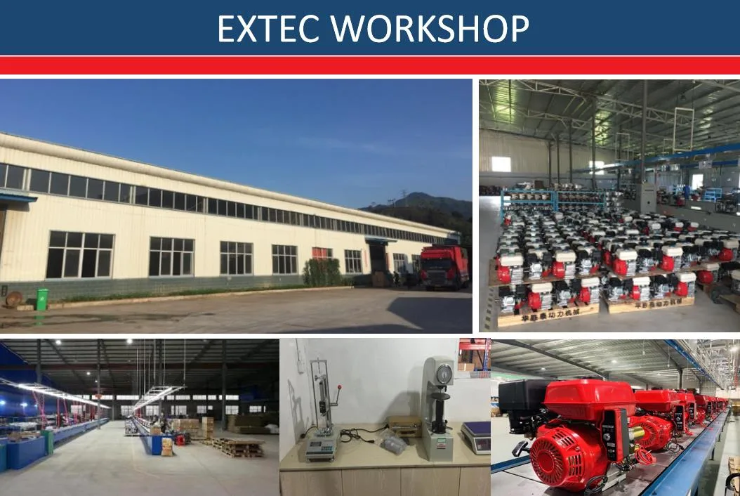 Extec Fuan Factory Selling Ex3800 2.8kw-3.2kw 170f 210cc Displacement Brushless AVR 50Hz 60Hz Recoil Starting Hand Starter Gasoline Generator for Home Use