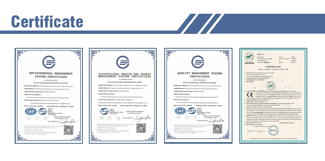 AC Three Phase 10kVA-3000kVA Super Silent Cummins/Perkins/Doosan/Baudouin/Deutz/Ricardo/Deutz Electric Power Diesel Generator with CE/ISO Certificate
