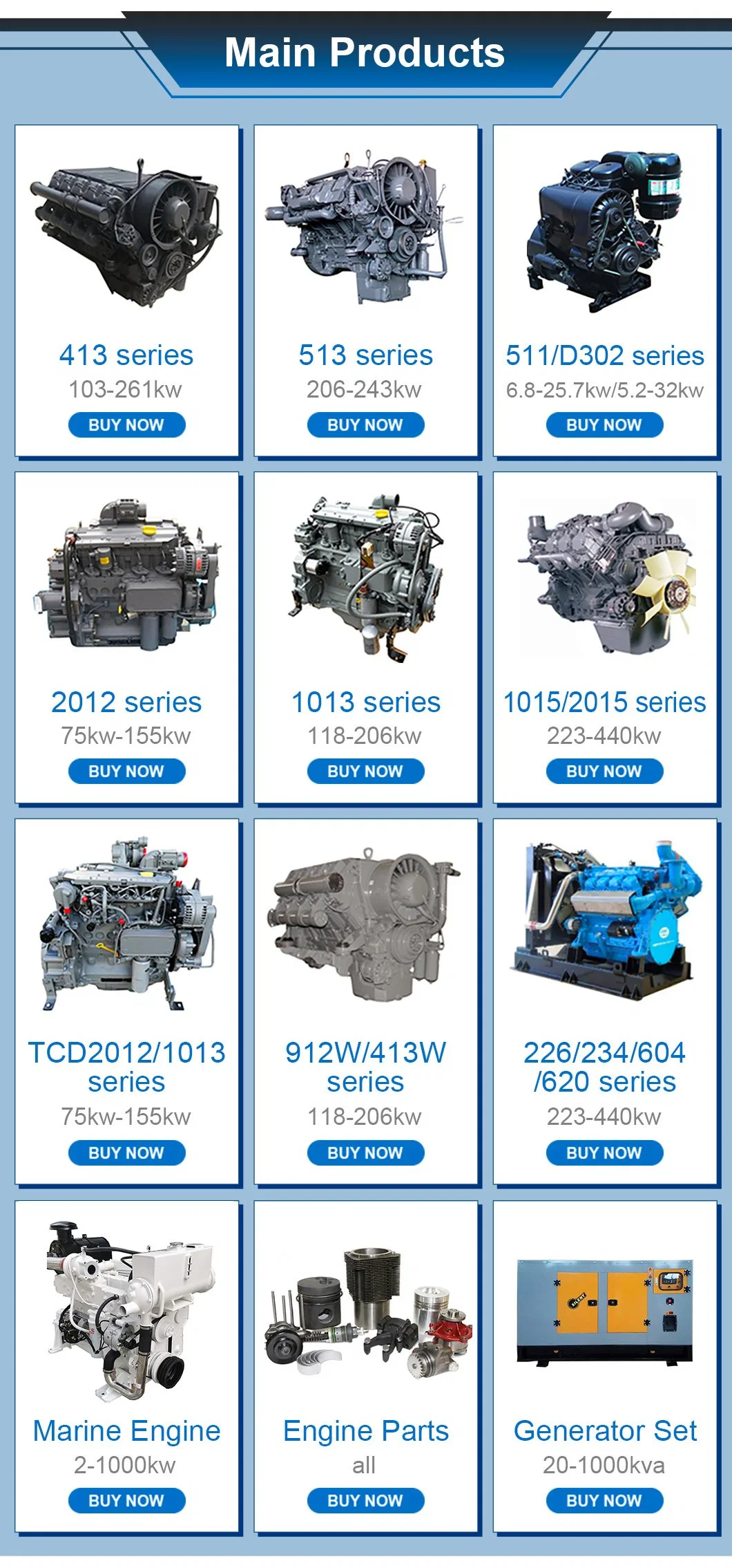 Low Prices Diesel Engine Parts Generator 01171681 for Deutz 513