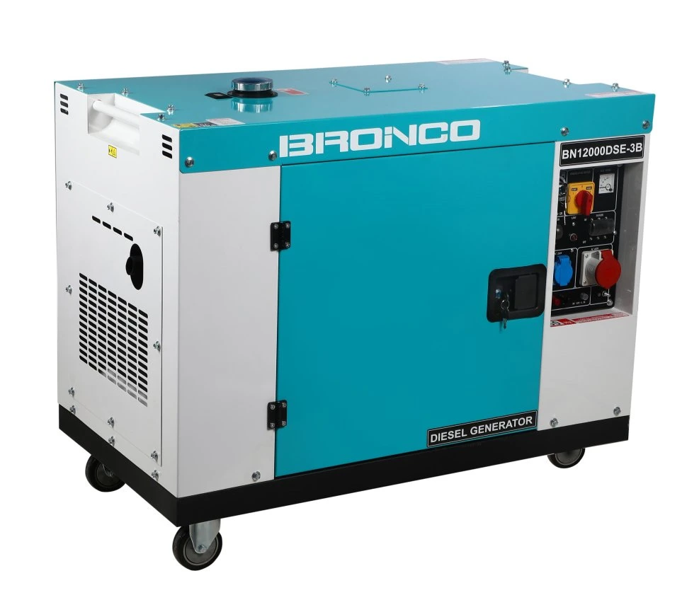 Bronco 10kw/10kVA 12kw/12kVA Air-Cooled Diesel Generator Set Electric Generator Top Quality