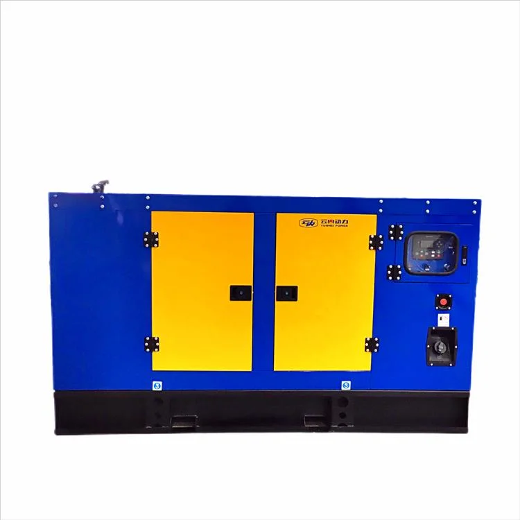 80 kVA 3 Phase Silent Type Soundproof Power Electric Diesel Generator by Yunnei