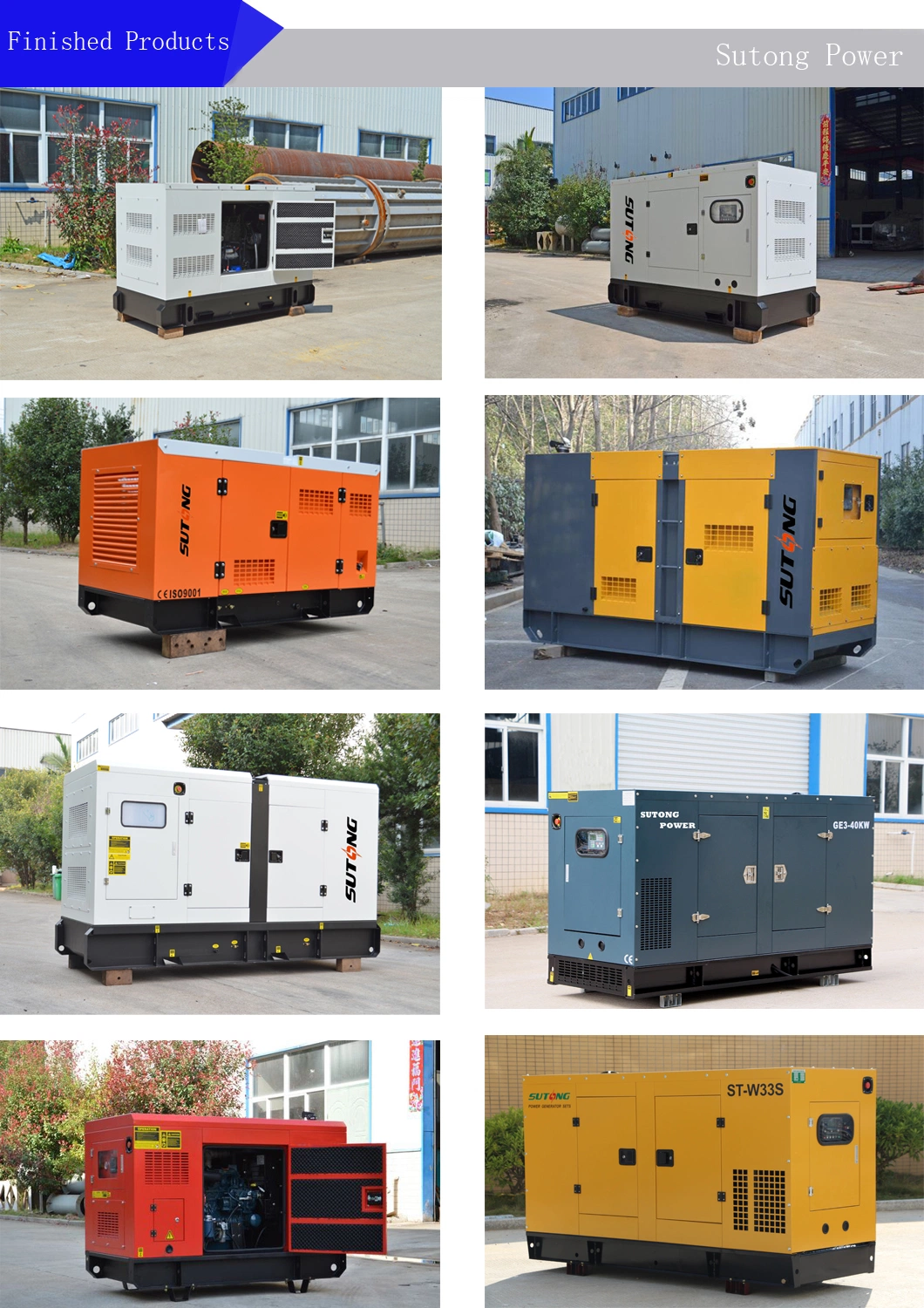 Water Cooling Silent/Soundproof Diesel Power Generator Electric Generators with Perkins Cummins Lovol Deutz FAW Engine for Commercial Use