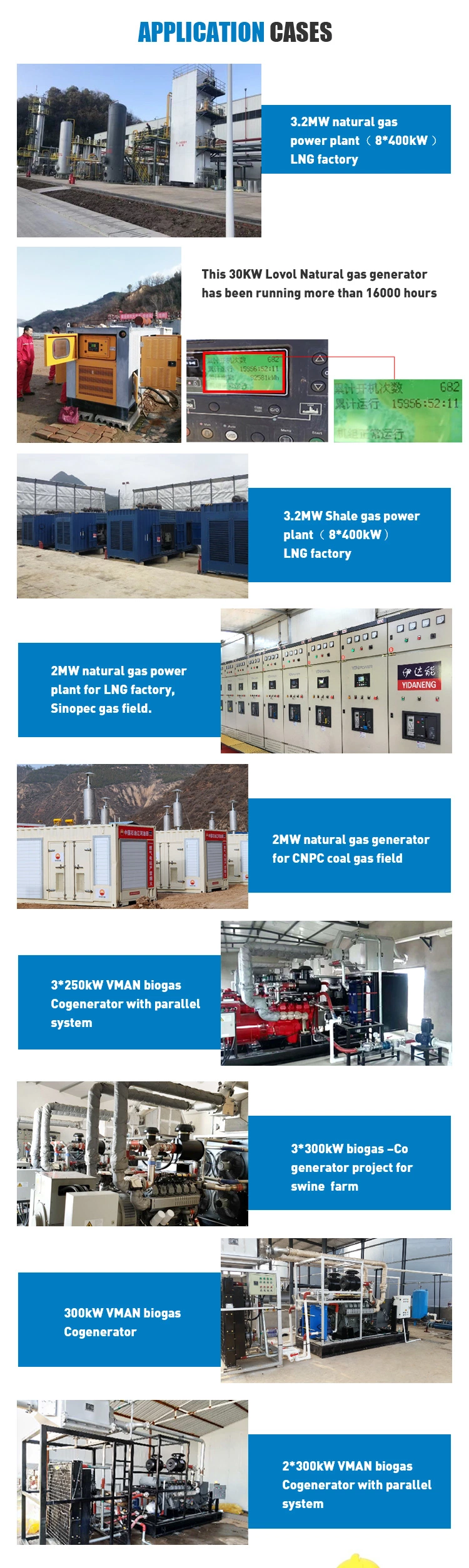 400kw Natural Gas Generator with Vman Engine in Russia Market