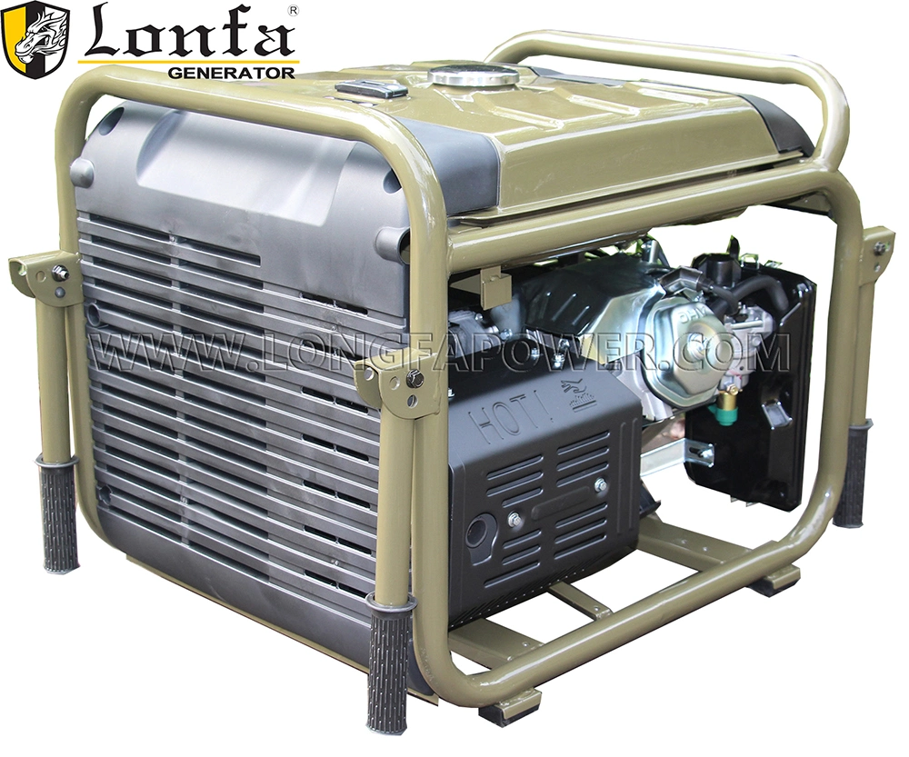 6.5kw 7.0kVA 16HP Cold-Resistant Military Brushless Gx420 Engine Portable Silent Inverter Gasoline Generator