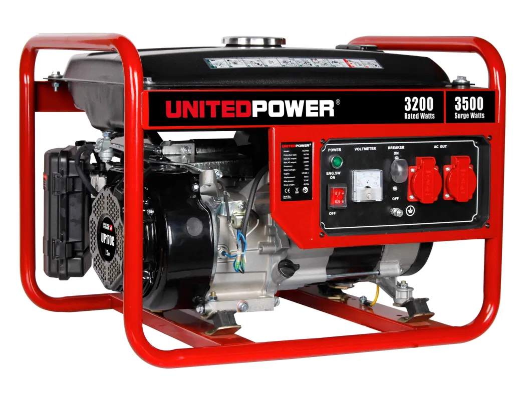 4kw 7.5HP Power Small 4-Stroke Portable Gasoline Generator (EPA)