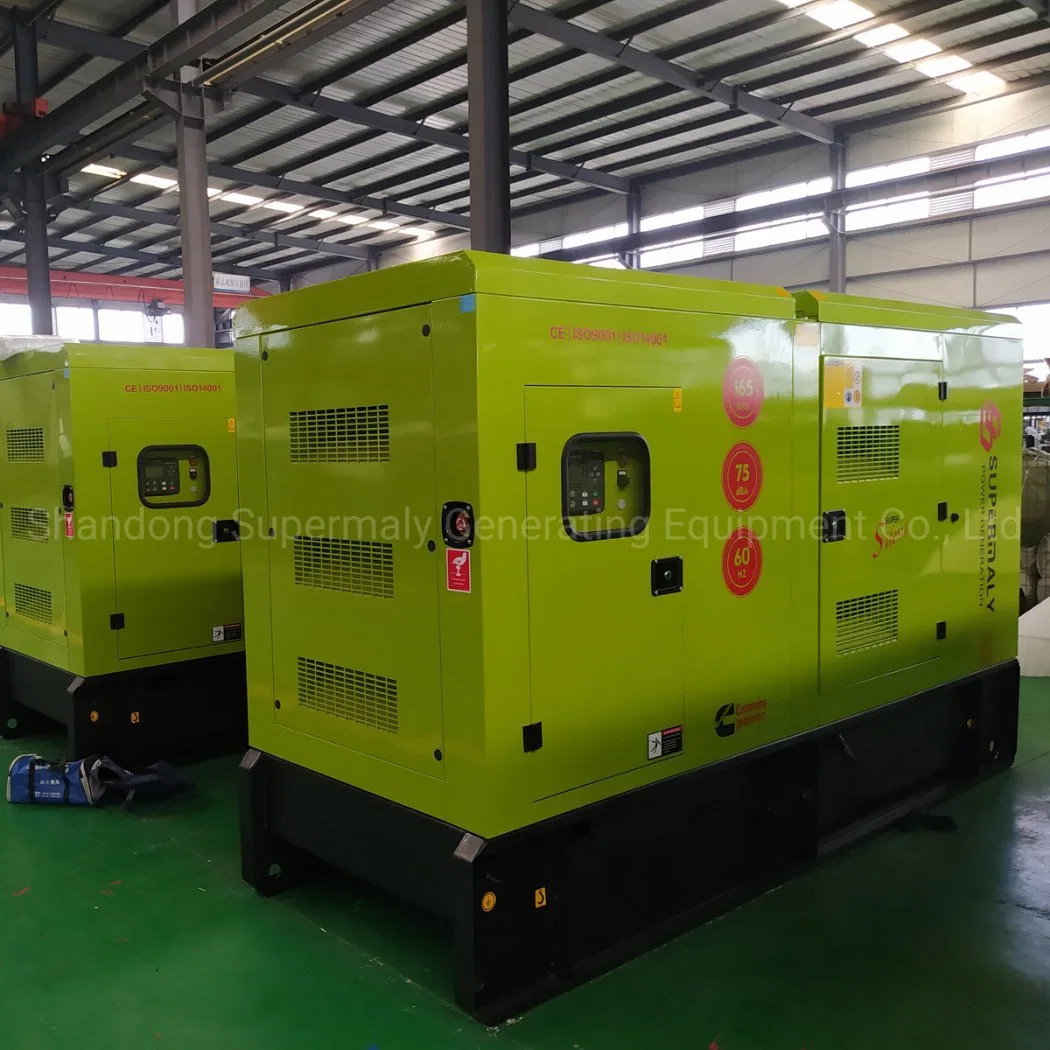 Standby Electric Power Silent 100kVA Diesel Generator with Cummins Engine Silent/Electric /Portable /Open Type /Marine /Trailer /Light Tower/High Power/Cummins/