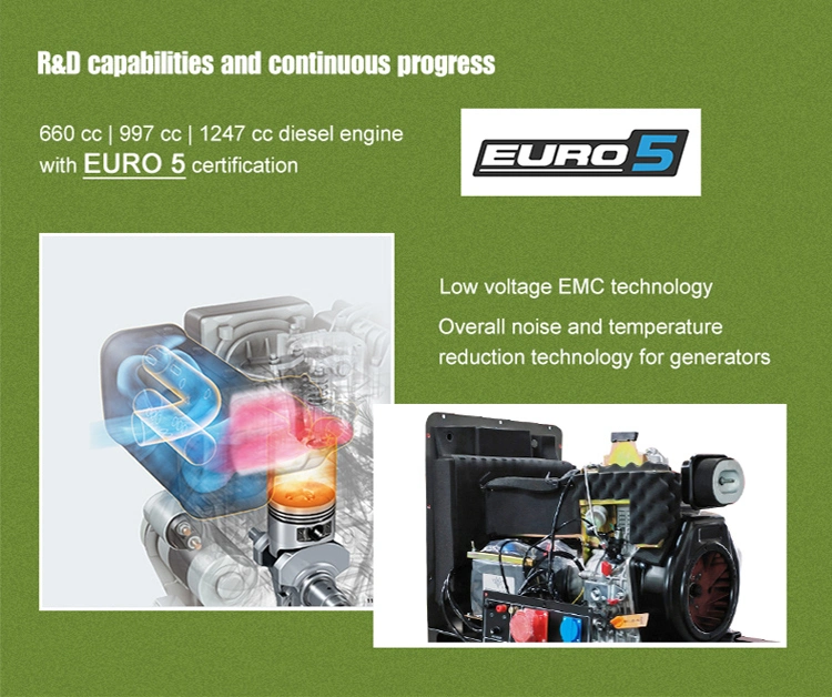 5kw 6kw 7kw 8kw 10kw 12kw 15kw Electric Single Phase Diesel Generator