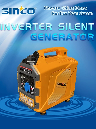 Sinco Brand New Design 2kw Inverter Silent Portable Gasoline Generator Quiet Digital Home AC 220V Inverter Gasoline Petrol Generator with EPA/Carb/CE/Noise/GS