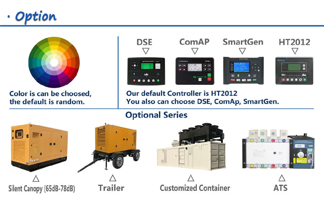 Electric Diesel Power Generator 8kw-1800kw with Silent Soundproof Trailer Type