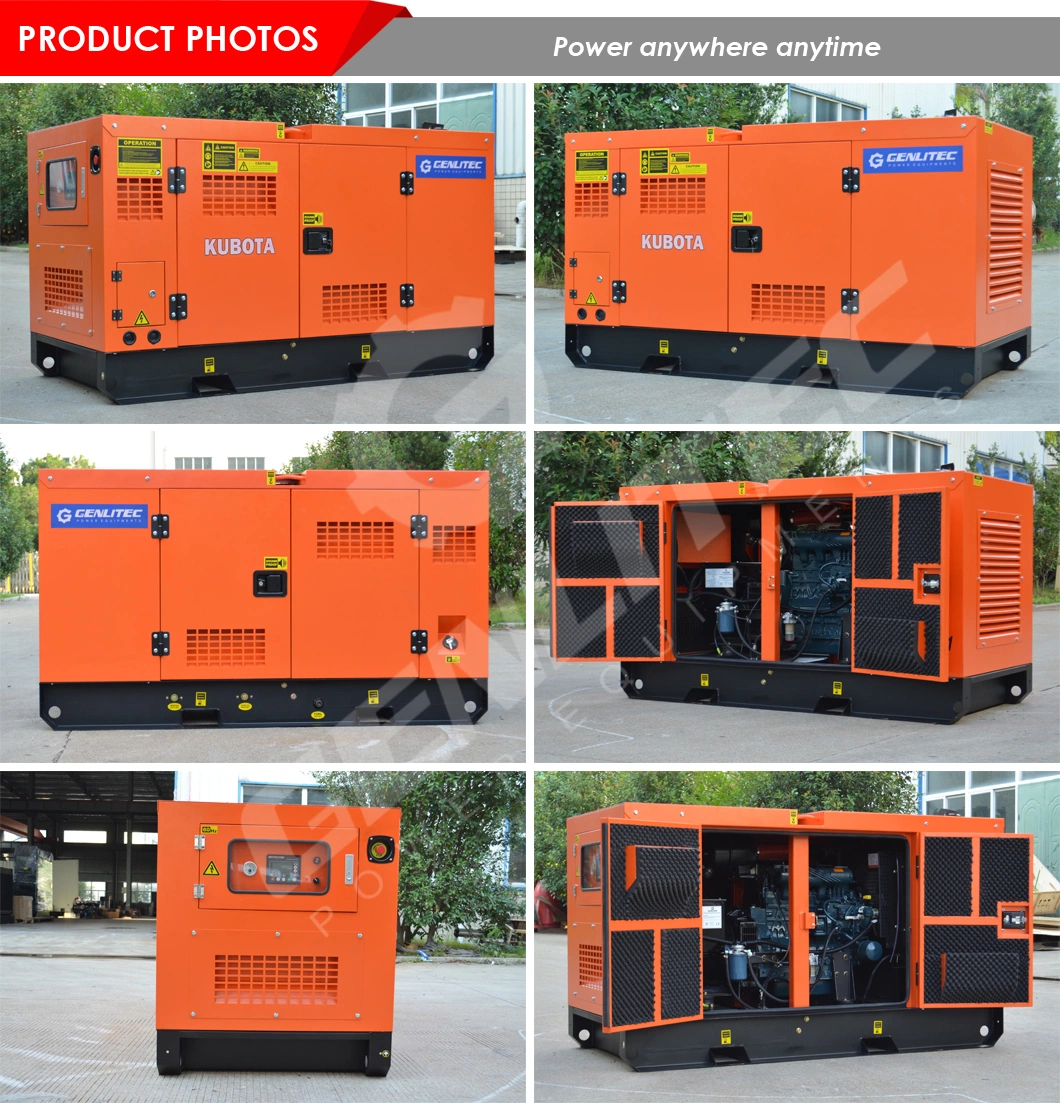 Single/Three Phase Portable Super Silent Home Generator 10kVA 12kVA 15kVA 20kVA 25kVA 30kVA Kubota Yanmar Isuzu Small Diesel Generator