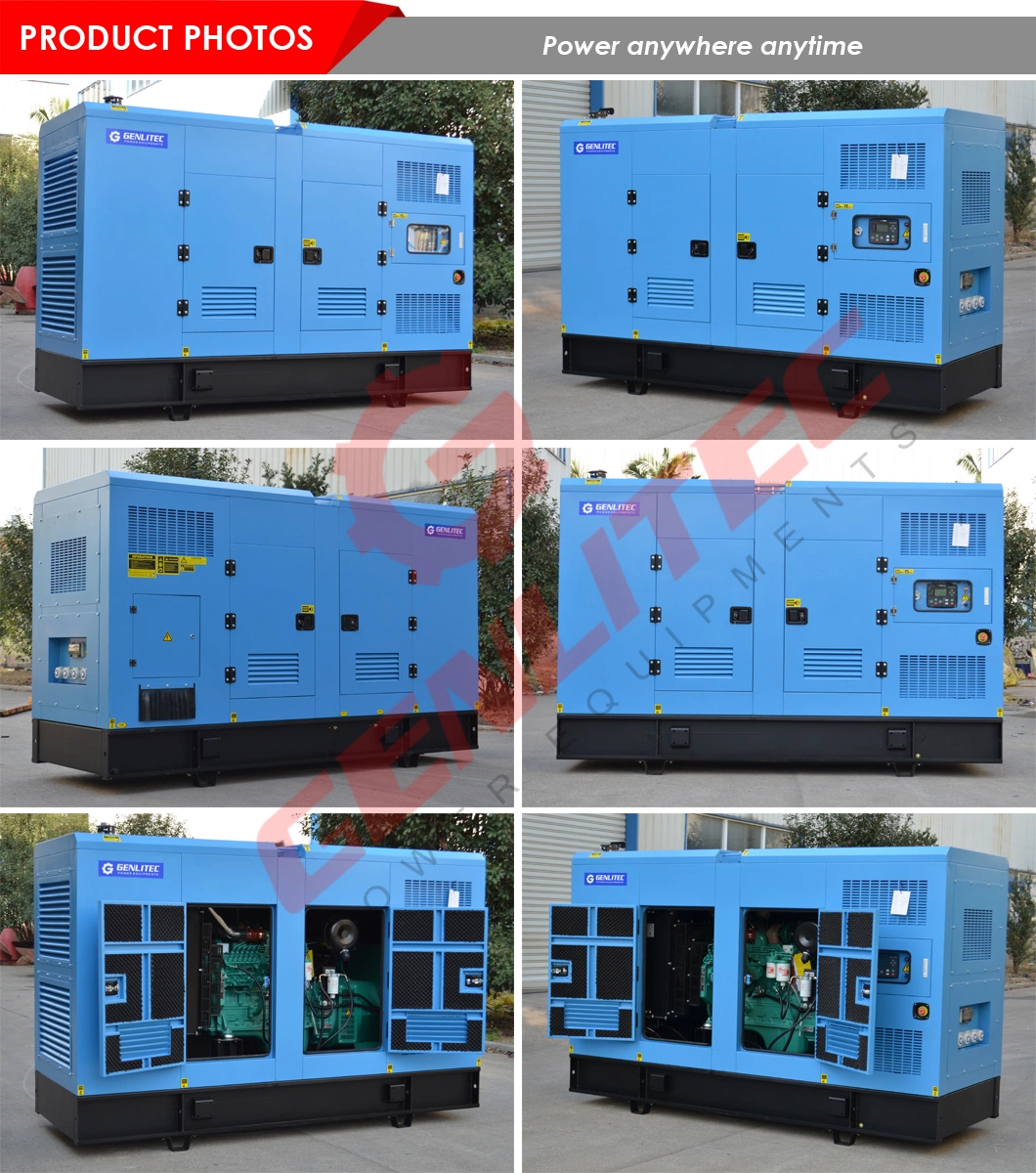 100kw 125kVA Soundproof Diesel Generator with Cummin 6btaa5.9-G2 Engine