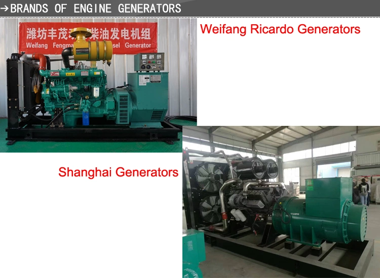 400kw Weichai Steyr Generator Price 500kVA Max 550kVA Prime Work Use Three Phase/Single Phase